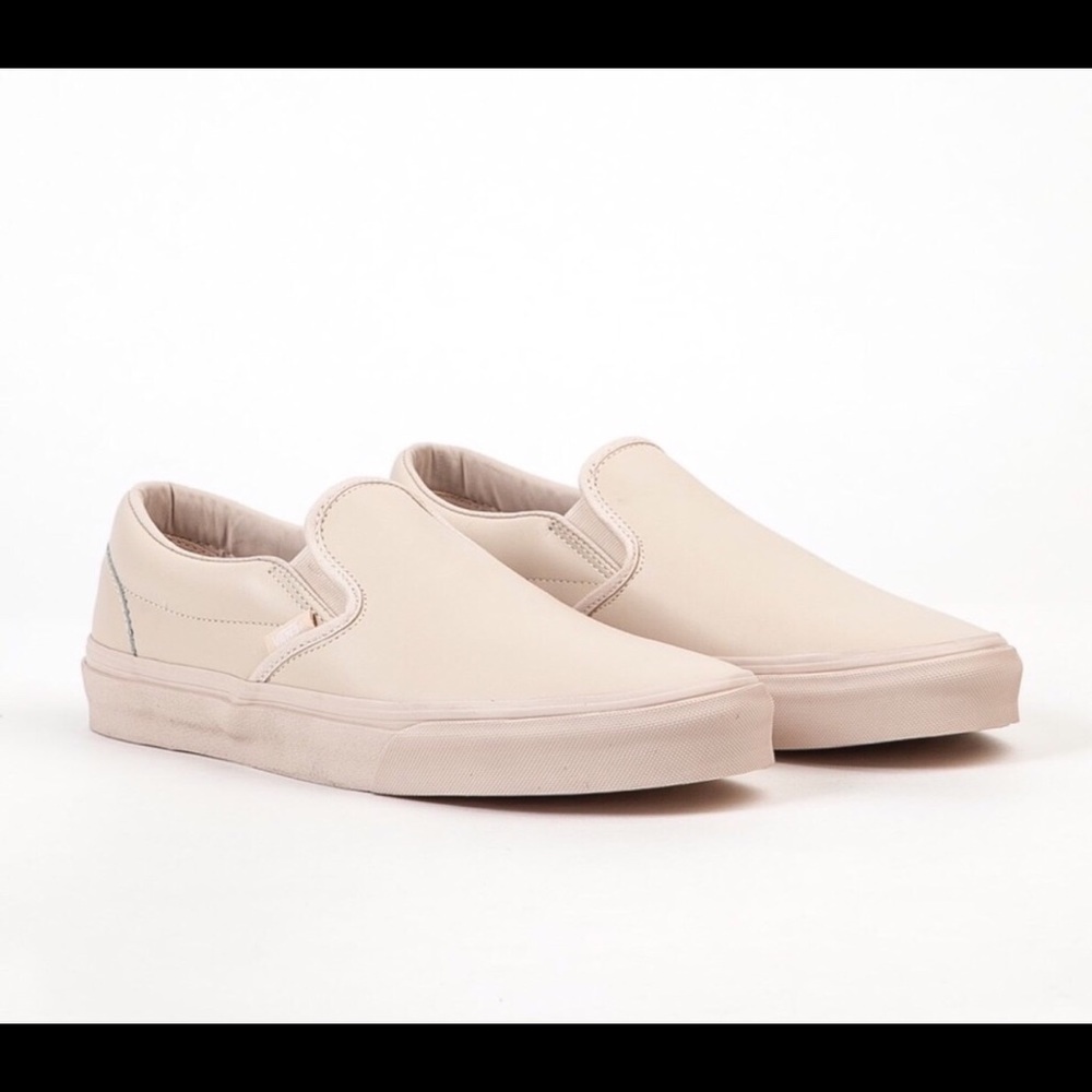 Vans leather slip on